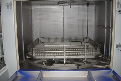 Machine de nettoyage rotative pour le nettoyage de filtres de train/métro