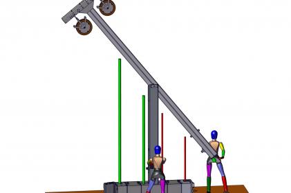 Disposal network Type 6000: T-pole with integrated retracting system