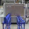 Industrial parts cleaning machine for the cleaning of train/metro batteries