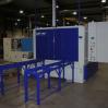 Industrial parts cleaning machine for the cleaning of train/metro wheel components